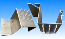 ALU-Bauteil mit Gewindebolzen und Gravur